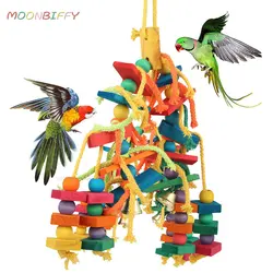 Juguetes de madera para loros y pájaros – Perca, columpio, escalera