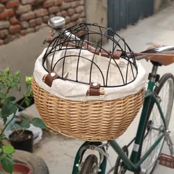 Cesta de transporte para perro en bicicleta con tapa y asiento