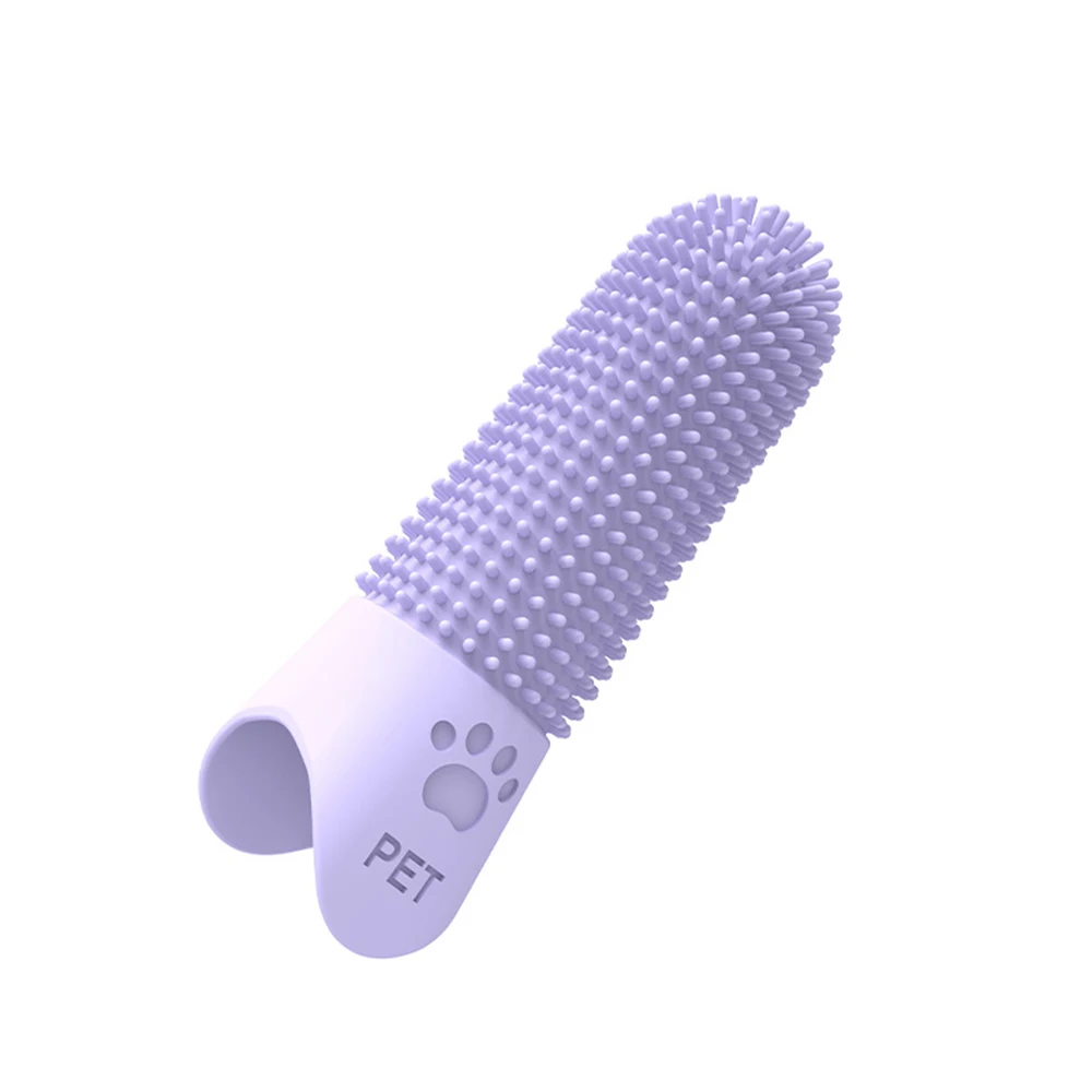 Cepillo dental de silicona para gatos y perros – Elimina sarro