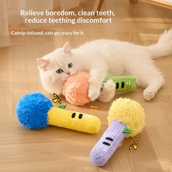 Varita juguete para gatos con sonido crujiente y efecto dental