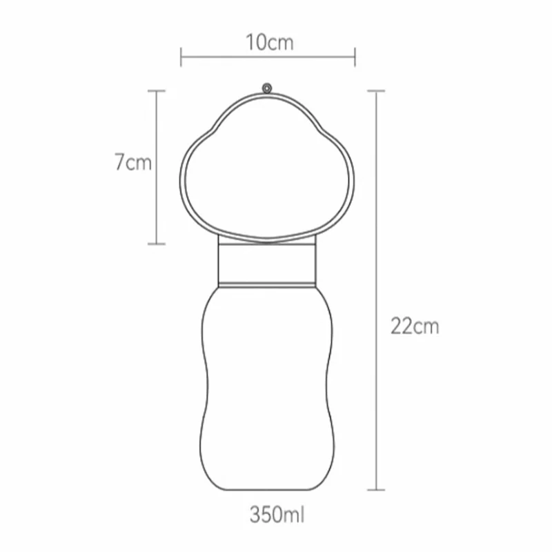 Botella de agua portátil de verano para perros pequeños y grandes, cuenco para beber de viaje para cachorros y gatos, dispensador de agua para mascotas al aire libre, alimentador para mascotas - imagen 5