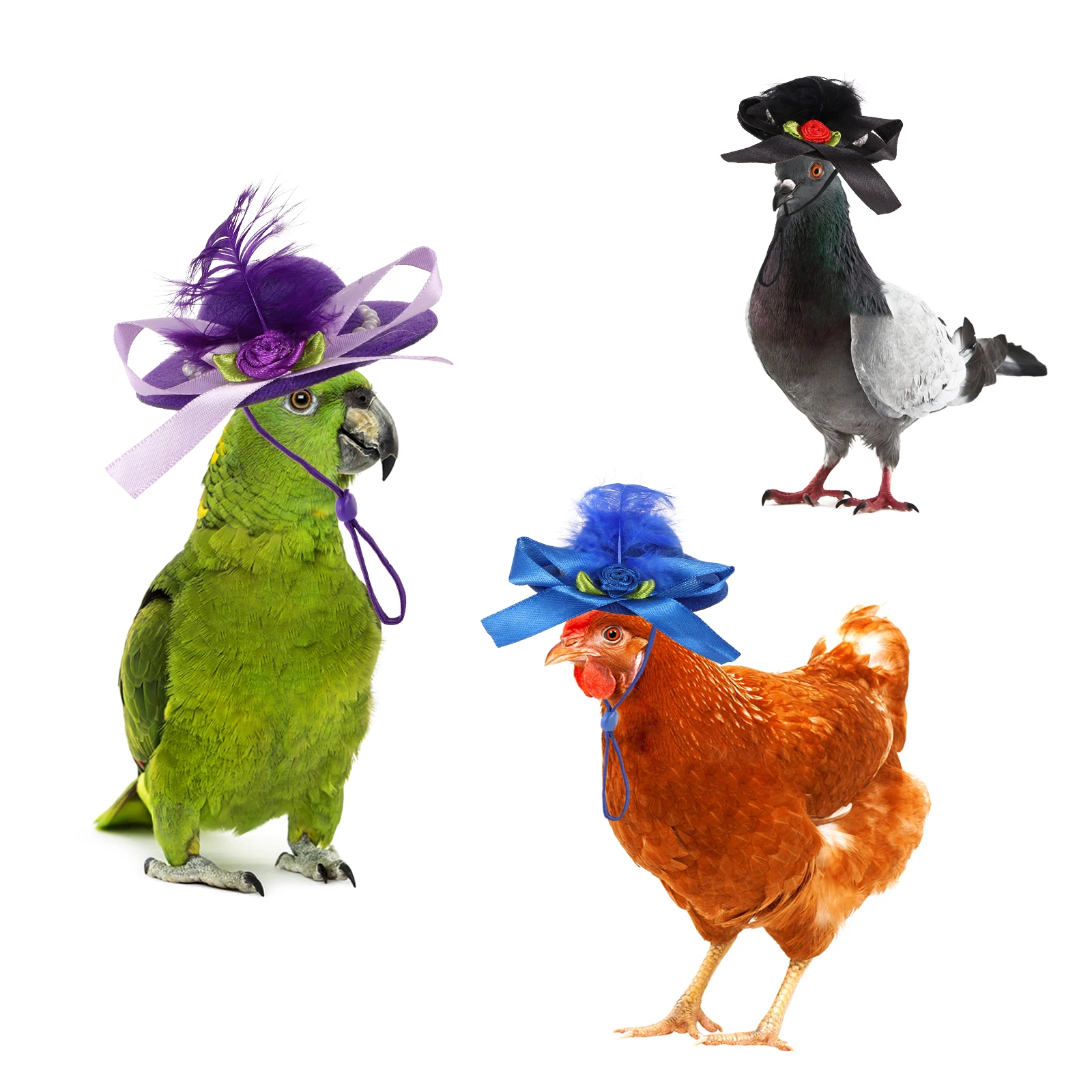 Sombrero con protección solar para gallinas – Diseño divertido cómodo - imagen 2