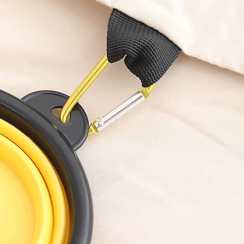 Nuevo Cuenco plegable de silicona de 1000 Ml para mascotas, contenedor de comida portátil para viajes al aire libre, para cachorros y gatitos, - imagen 4