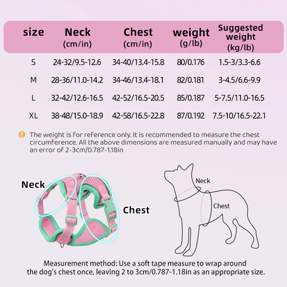 Conjunto de arnés y correa para mascotas a la moda para perros pequeños, chaleco transpirable de verano para cachorros, arneses Pinscher Chihuahua mascotas, suministros - imagen 2