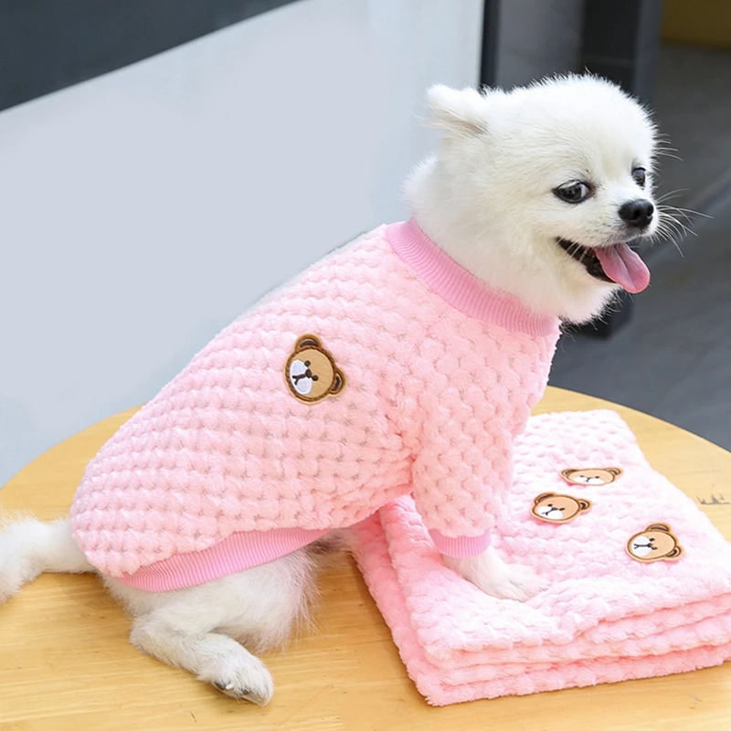 Abrigo cálido de lana para perro, ropa para mascotas, chaleco para cachorro pequeño, Chihuahua, Bulldog Francés, chaqueta Yorkie, disfraz de otoño e invierno - imagen 4