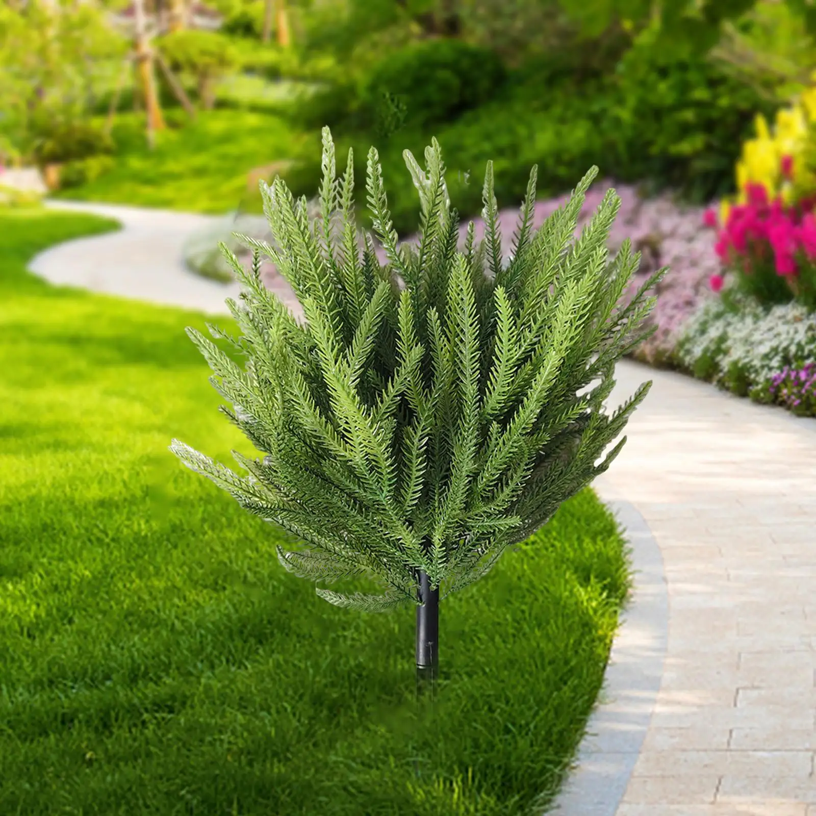 Artificial Topiary Easy to Install with Spike Resistant Potted Plant Fake Plants Artificial Bushes for Yard Farmhouse Balcony