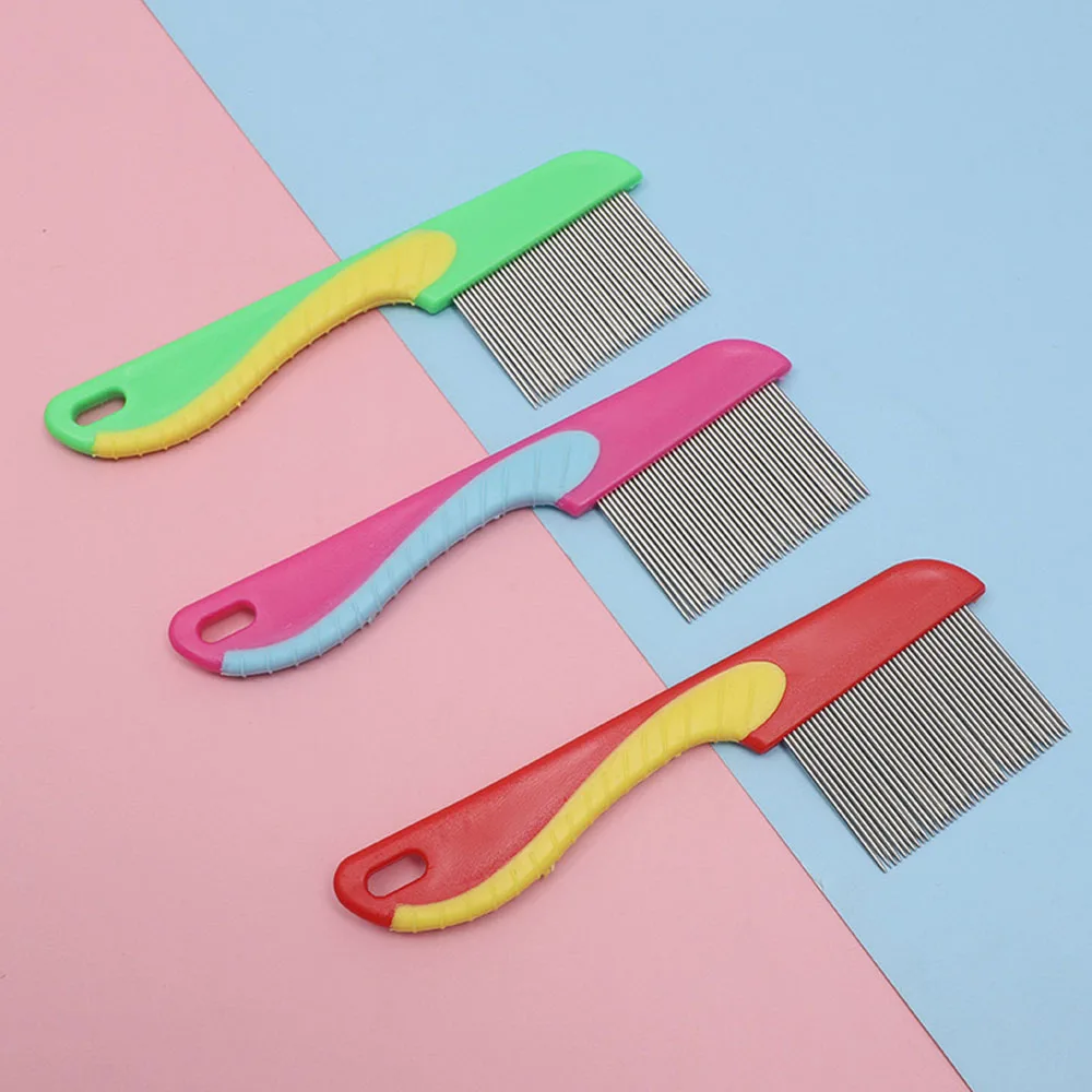 Peine para pulgas para perros y gatos: diseño de caballito de mar de dientes largos, elimina pulgas y pelo suelto, ideal para el cuidado y limpieza de mascotas, - imagen 3