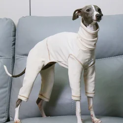 Abrigo para galgo italiano y whippet – sudadera algodón beige