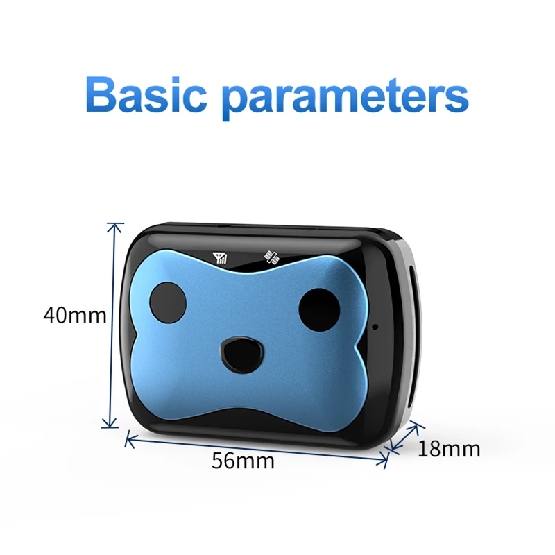 Rastreador GSM GPRS para mascotas, posicionador GPS para perros a prueba de agua, dispositivo localizador, geo-valla Lbs, aplicación gratuita, dispositivo de seguimiento, suministros para perros - imagen 2