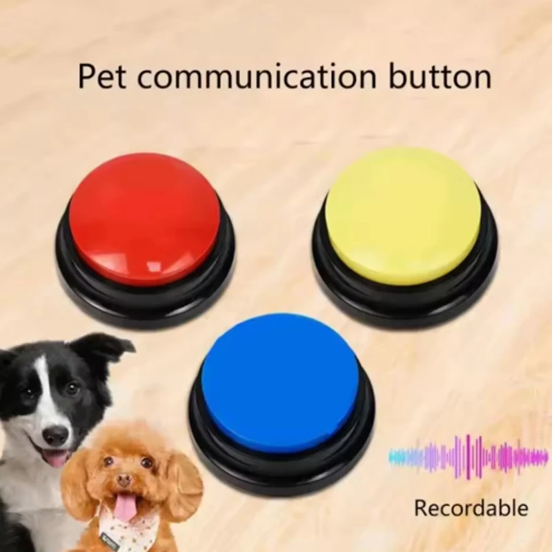 Botón parlanchín para que tu perro se comunique con botones de voz