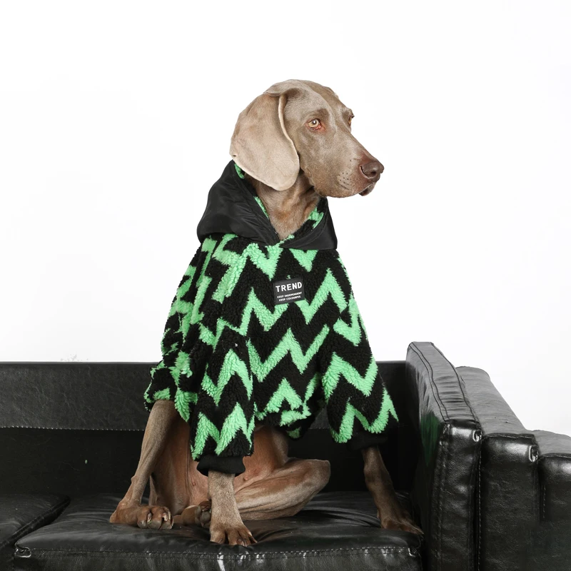 Ropa para perros grandes, sudaderas con capucha para perros grandes, abrigo de algodón a prueba de viento para mascotas, Labrador Golden Retriever, primavera e invierno - imagen 2