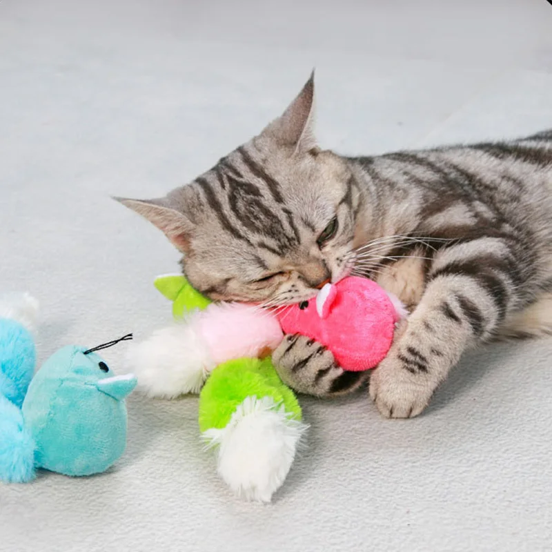 Juguetes Para Gatos con forma de ratones de peluche Para Gatos, juguete interactivo Para Gatos, productos Para Mascotas Jouet Chat Katten, productos Para Mascotas - imagen 5