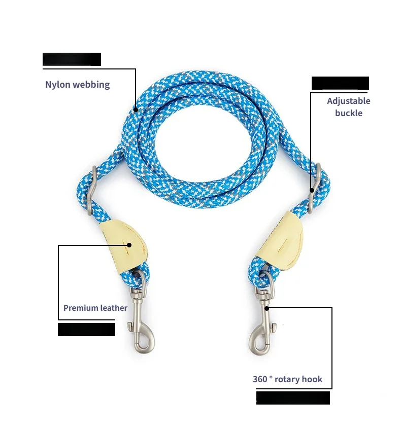 Combo de Collar y correa para perro, patrones bohemios, doble Clip, correa para perro, Collar ajustable para exteriores, correa para caminar y entrenar para mascotas - imagen 3