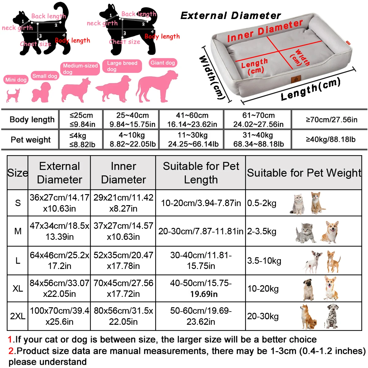 Cama todo clima para perros grandes y gatos - suave e impermeable - imagen 5