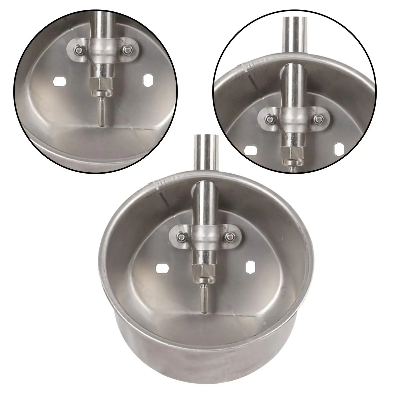 Bebedero automático para cerdos, bebedero para cerditos, cuenco para agua para cerdos, acero inoxidable para animales, conejillos, cerdos, ganado - imagen 5