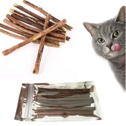 Silvervine-palitos para gatos, palitos naturales para masticar, dientes molares, juguetes para masticar, juguete para la dentición del gato, suministros para mascotas