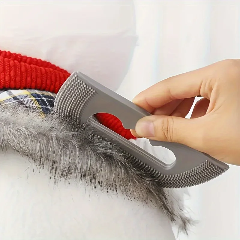 Cepillo removedor de pelo de gato de silicona suave, herramienta de limpieza de pelusas y pelusas para perros y gatos, 2 uds. - imagen 3