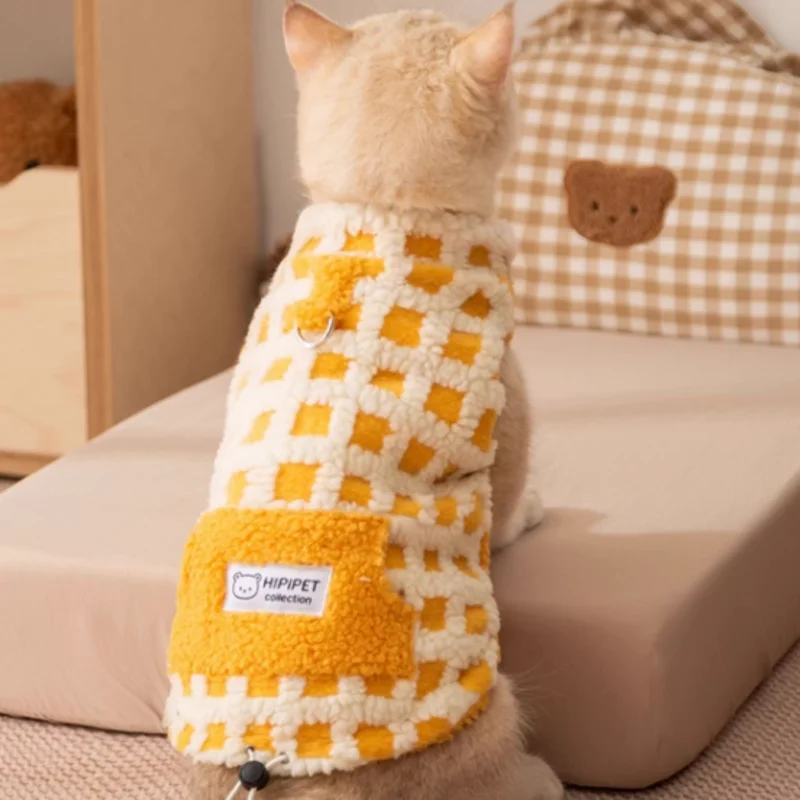 Ropa de invierno para cachorros, abrigos de lana para perros, chaqueta de lujo de felpa suave para perros, ropa gruesa y cálida para perros, perro salchicha, Chihuahua, 2025 - imagen 5