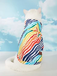 Sudadera con capucha para perros – Estampado de cebra