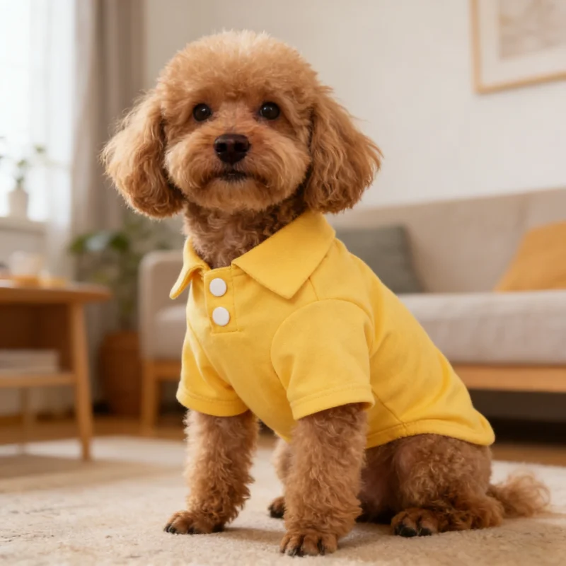 Camiseta polo fina verano para perros y gatos – Transpirable y suave - imagen 2