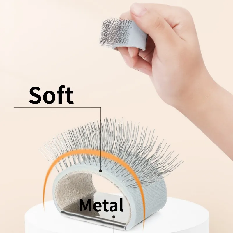 Peine para perros, peine para dedos para perros, Mini cepillo para ojos de mascotas, limpieza del vello facial, removedor de pelo para mascotas, peines portátiles para dedos, cepillo de aseo para perros - imagen 4