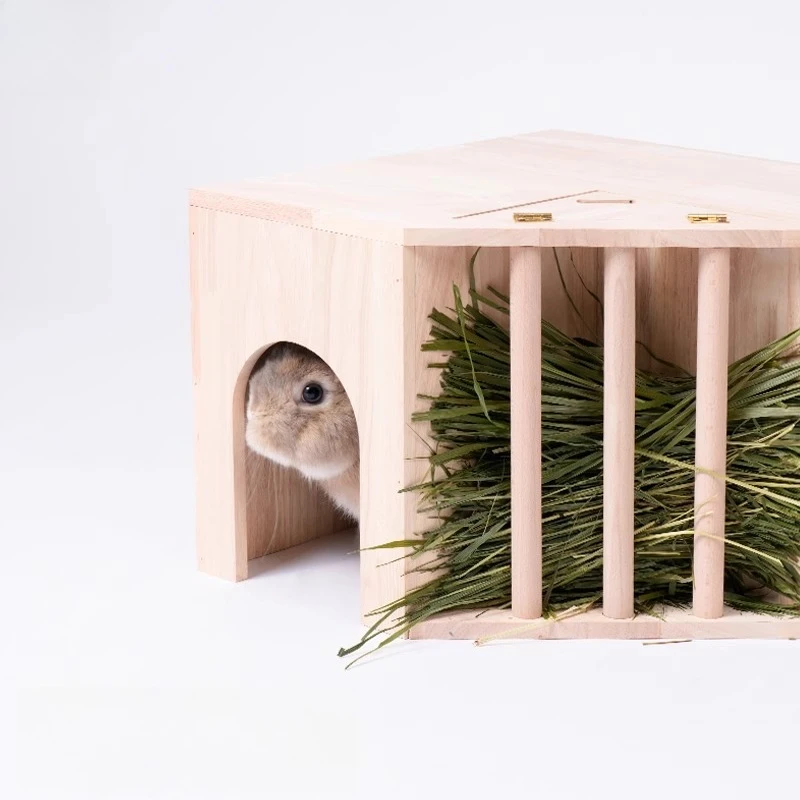 Jaulas de túnel de cerdo holandés de madera para mascotas, accesorios de productos, jaulas transpirables para interiores y exteriores para mascotas, jaulas para casa de animales pequeños - imagen 4