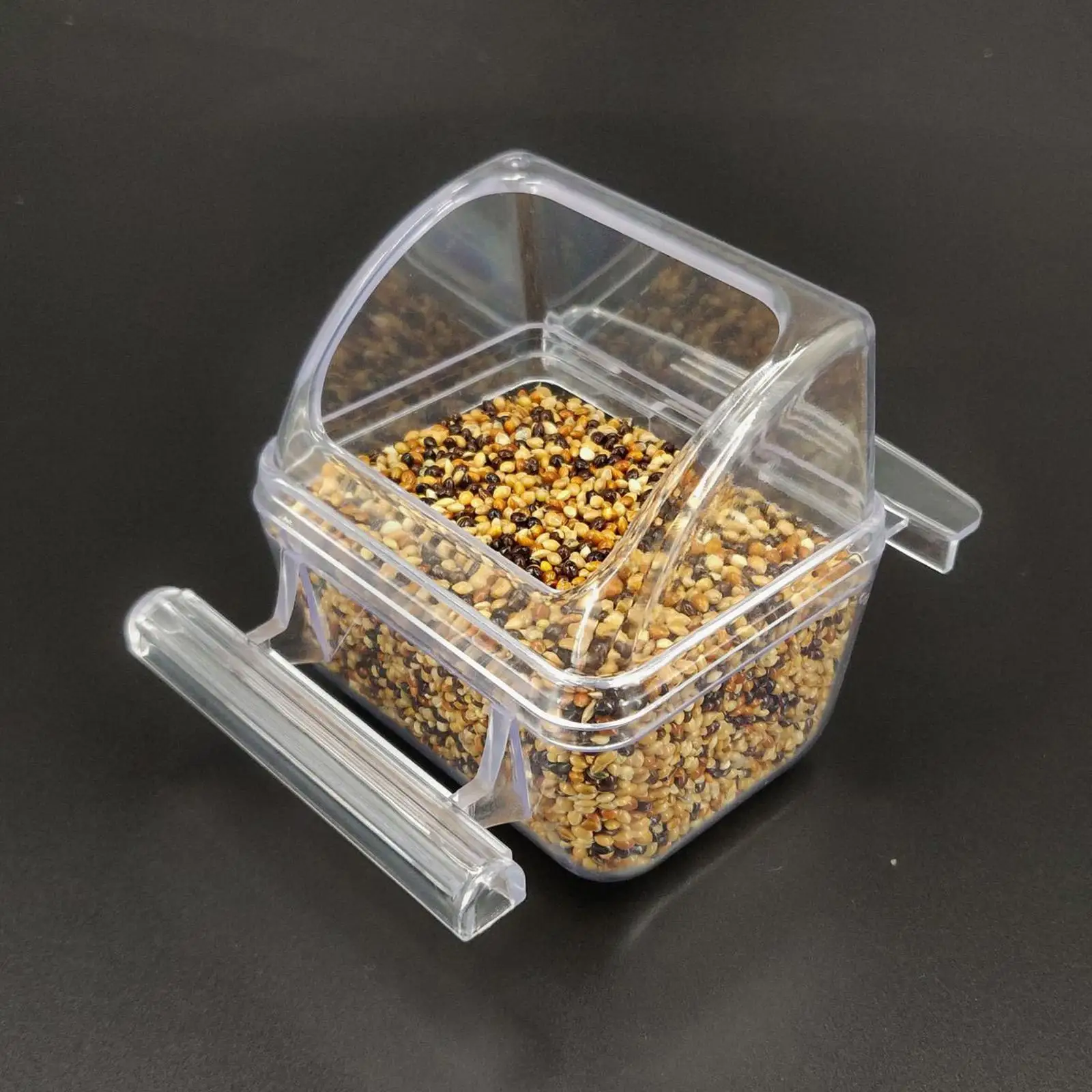 Cuenco colgante para alimentación de pájaros, dispensador de jaula para pájaros con soporte antideslizante para periquitos, loros, cacatúas pequeñas, suministros de alimentación, 2 uds. - imagen 4