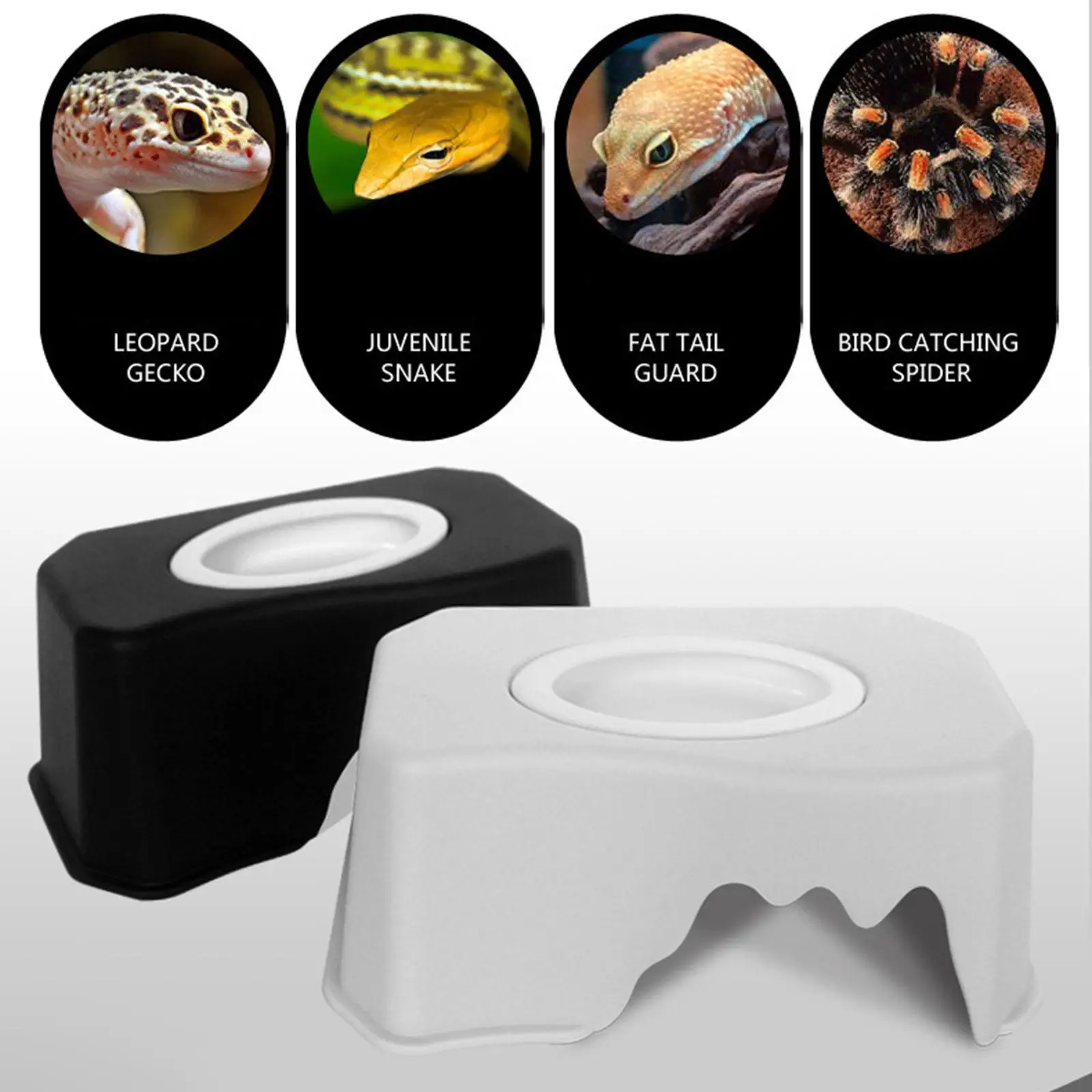 Accesorios para tanque oculto de reptiles, paisajismo, ligero, fácil de limpiar, cueva oculta de serpiente para reptiles, tortugas de serpiente - imagen 4