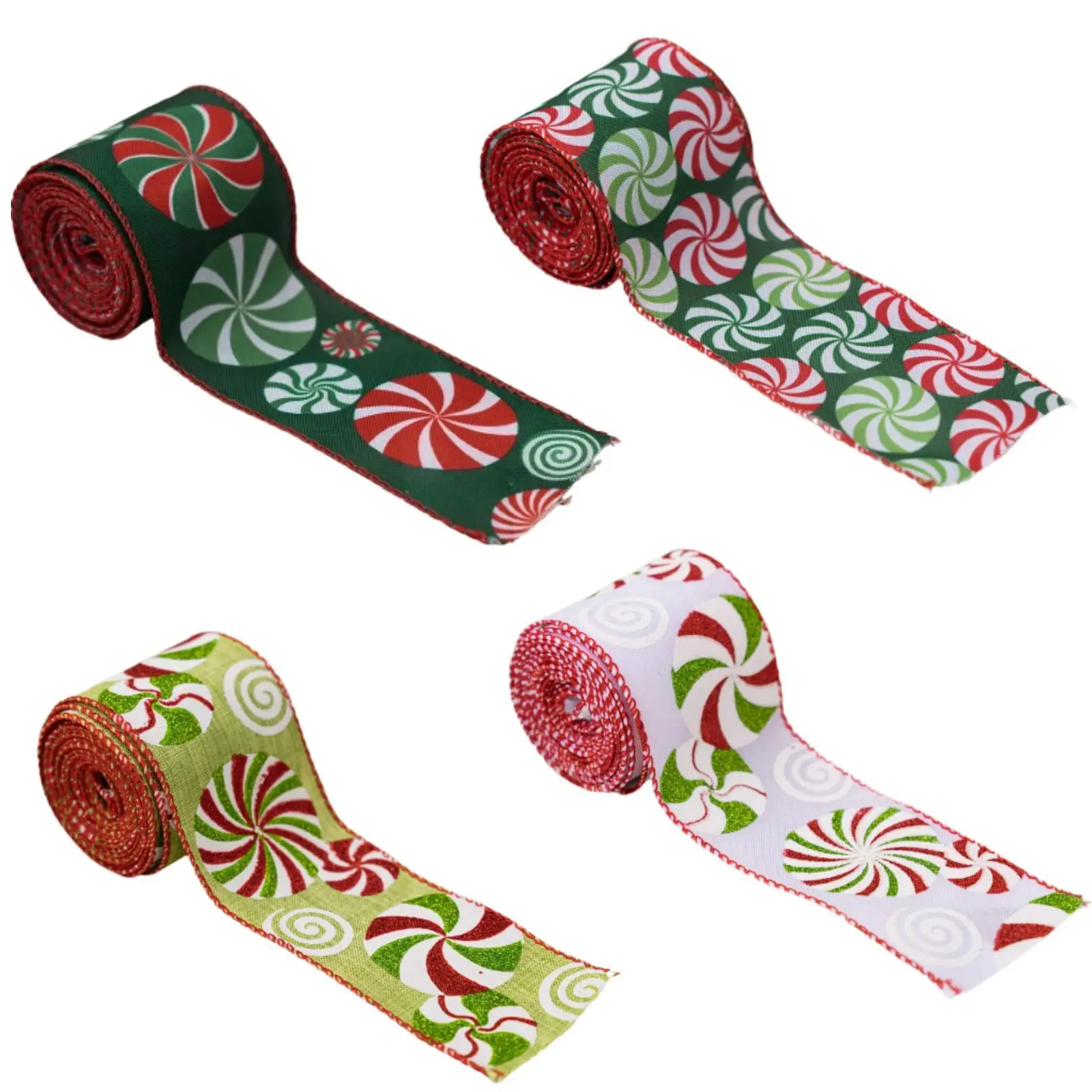 Christmas Ribbon Present Wrapping Scrapbook Bows Atmosphere Decor for Wedding Present Box Sewing Craft Party Supplies Holiday