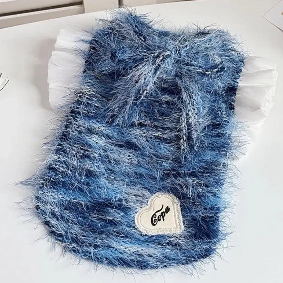 Suéter de felpa para otoño/invierno para mascotas, chaleco de invierno para salida, abrigo cálido para perros pequeños, ropa para perros pequeños, ropa para cachorros