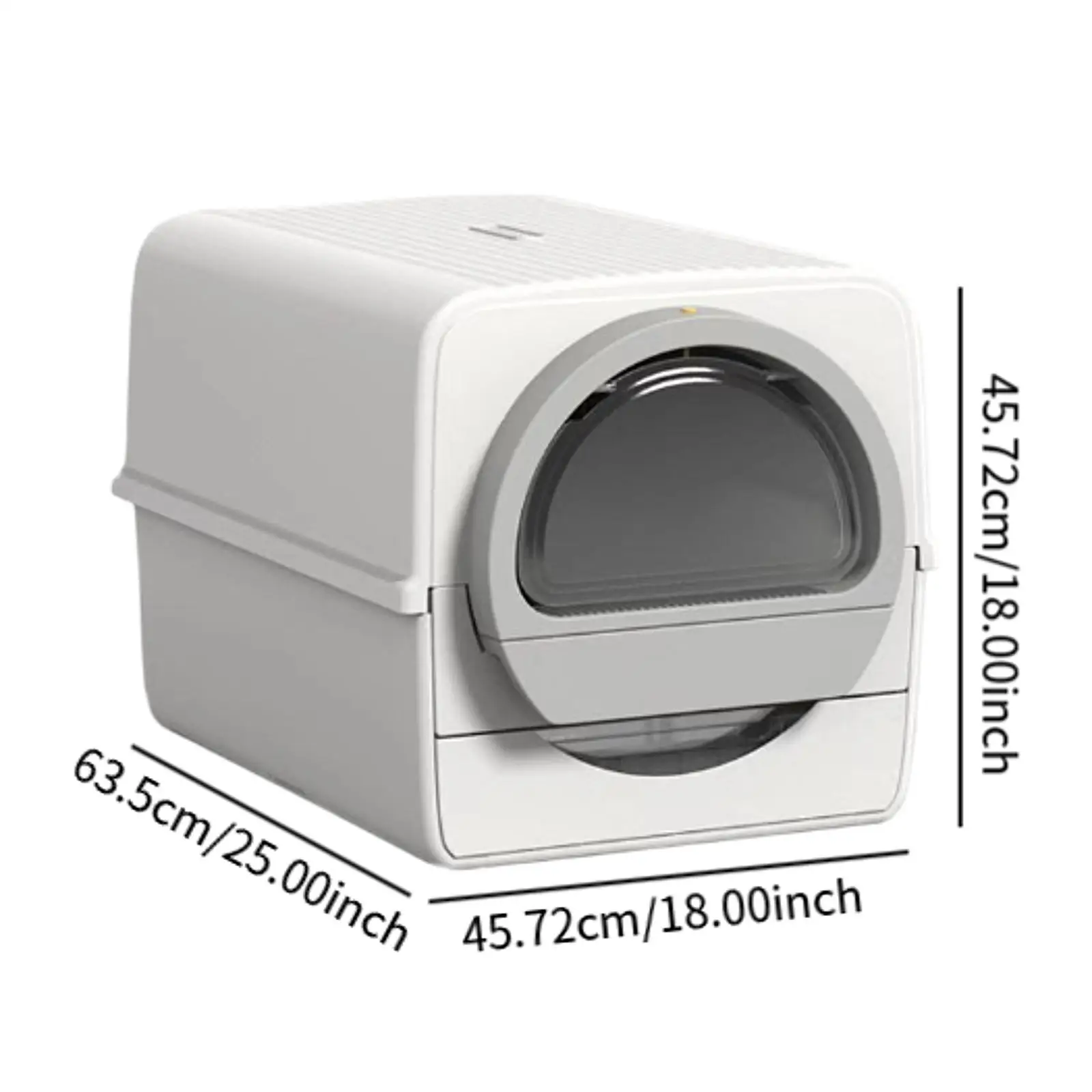 Self Cleaning Cat Litter Box Kitty Litter Box Covered Litter Tray for Multiple Cats for Pets