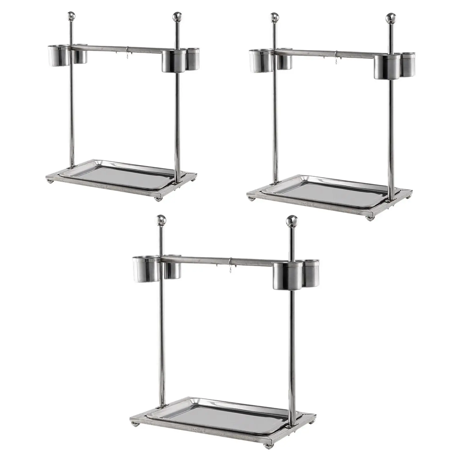 Pet Parrot Playstand Tabletop Bird Stand for Finches Cockatiels Cockatoo