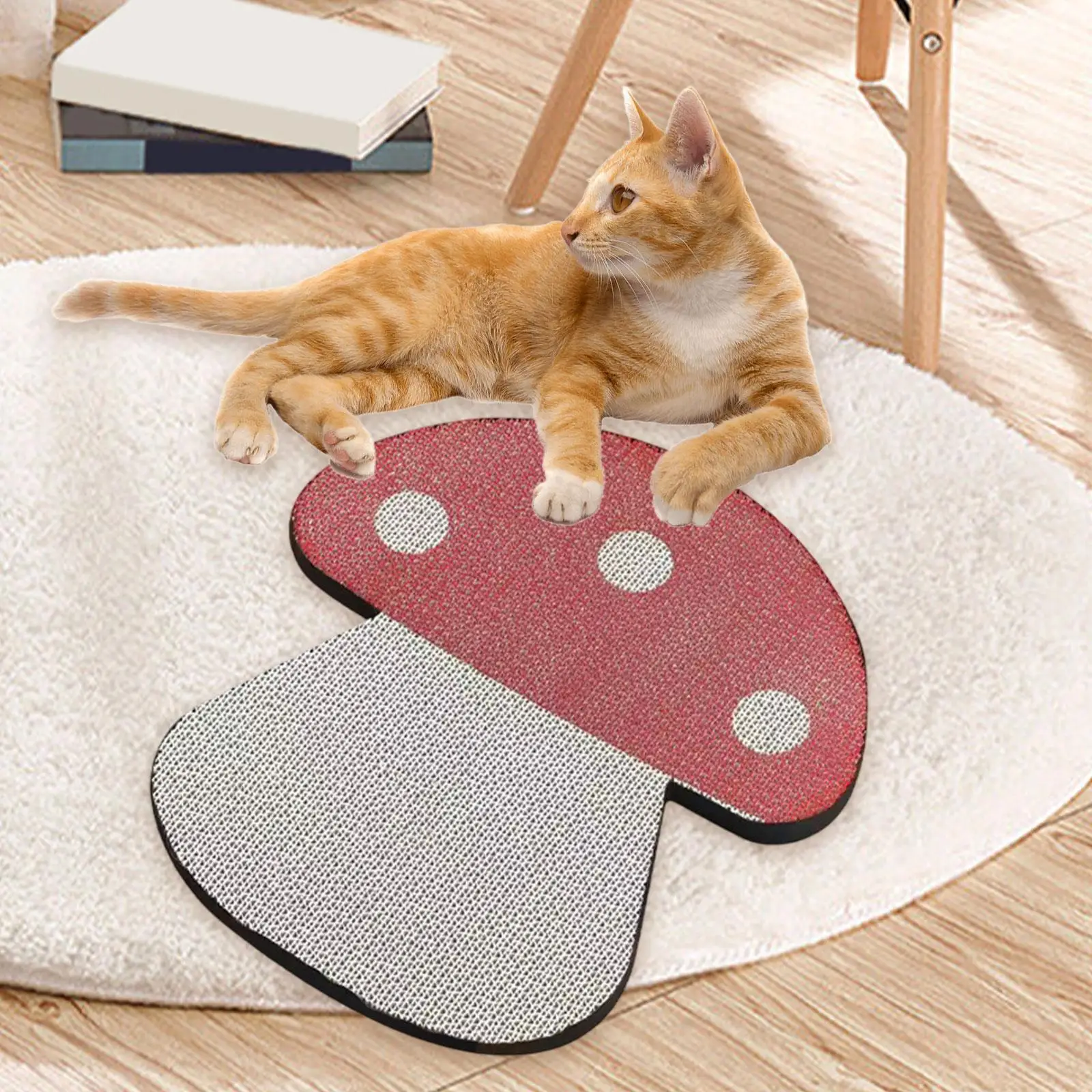 Almohadilla rascadora para gatos con forma de seta para gatos pequeños, medianos y grandes, gatitos - imagen 2