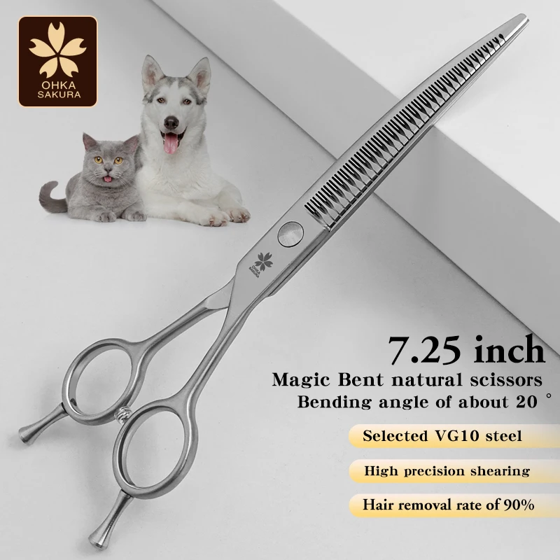 Tijeras profesionales peluquería canina flexibles para corte natural - imagen 2