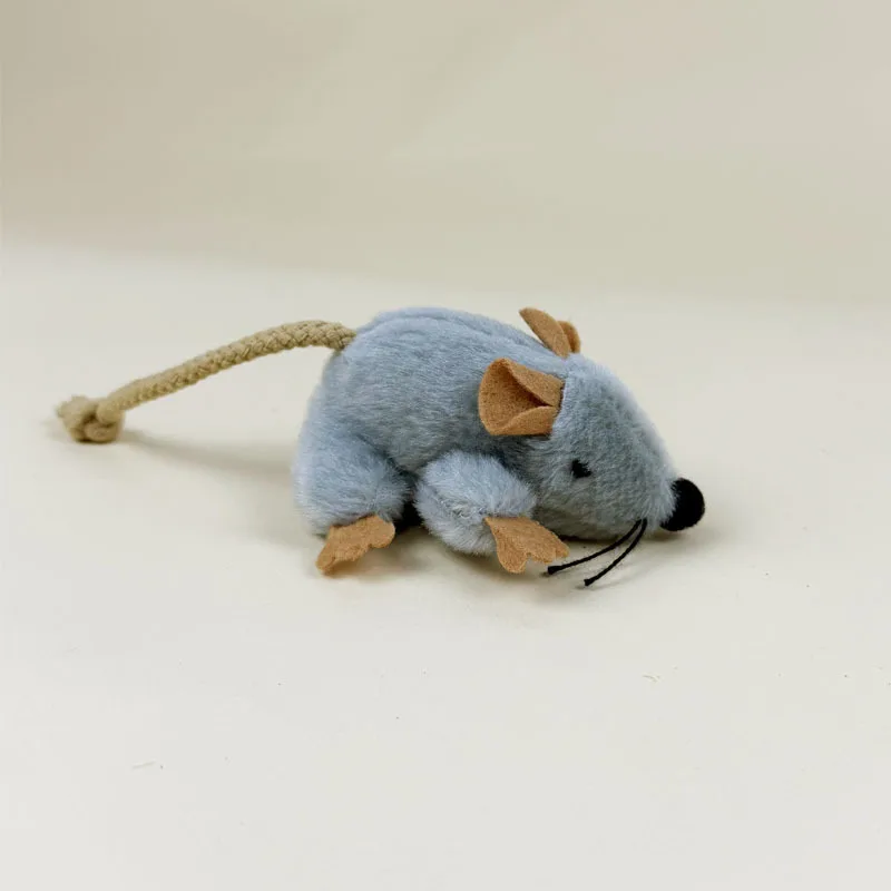 Juguetes interactivos para gatos – Ratones de peluche con catnip - imagen 2