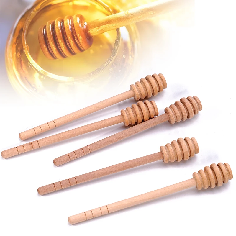 Cuchara de madera para miel – Mango largo 16 cm - imagen 2