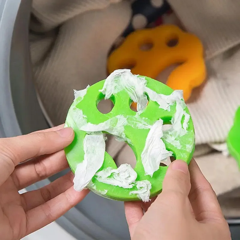 Removedor de pelo para mascotas, lavadora de ropa, recolector de pelusas de piel de perro y gato de silicona reutilizable, accesorios de herramientas de limpieza del hogar - imagen 2