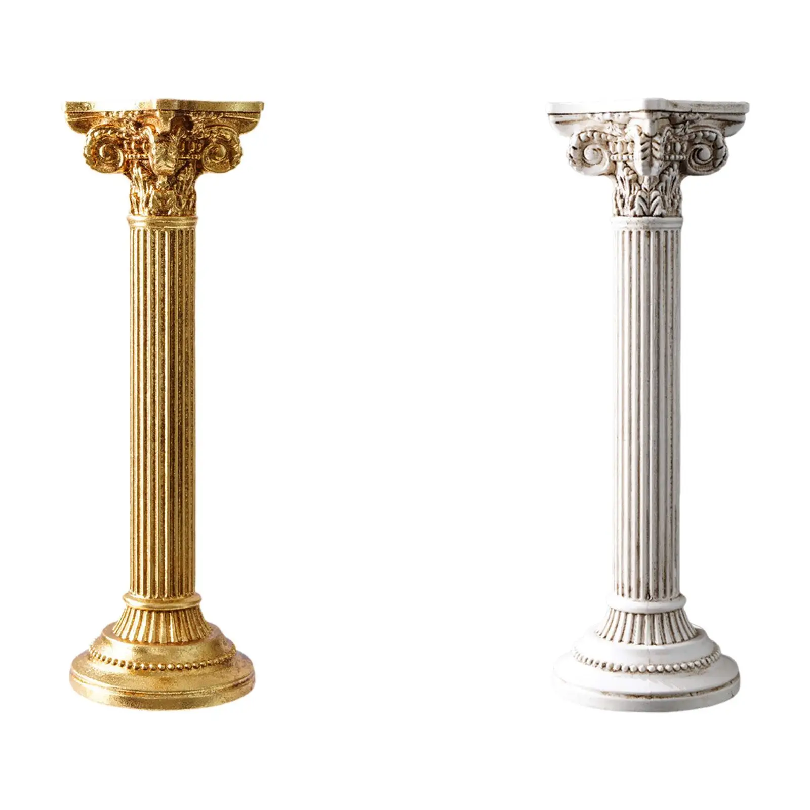 Greek Column Art Resin Mini Figure Elegant Home Decoration Accessories for Apartment Interior