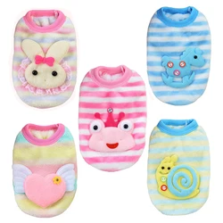 Chaleco suave de franela para perros y gatos – Ropa de invierno con dibujos