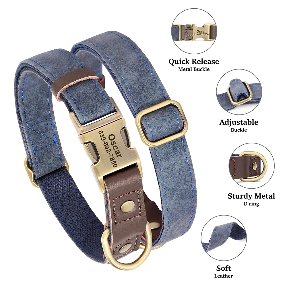 Collar personalizado ajustable para perros pequeños y medianos Pitbull - imagen 4
