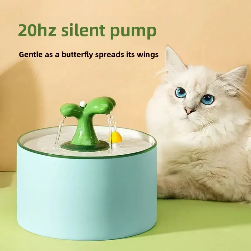 Dispensador de agua automático para gatos, dispensador de agua de cerámica, filtración, circulación de flujo, suministros para beber para perros y gatos