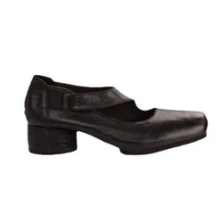 Zapatos Mary Jane de cuero para perros, tacón grueso punta cuadrada
