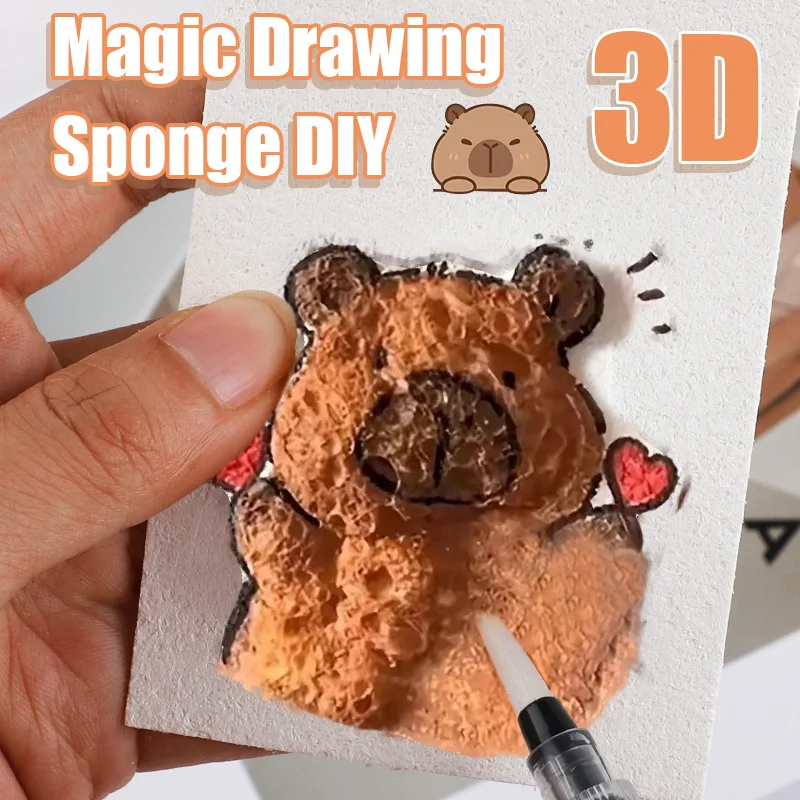Papel espuma 3D mágico para pintar – Manualidades gatos y perros