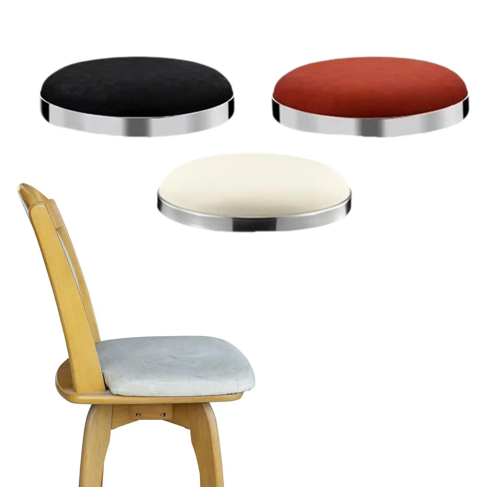 Taburete de Bar asiento de repuesto taburete de Bar asiento de repuesto Club cuero PU fácil instalación salón taburete antiarañazos asiento superior - imagen 3