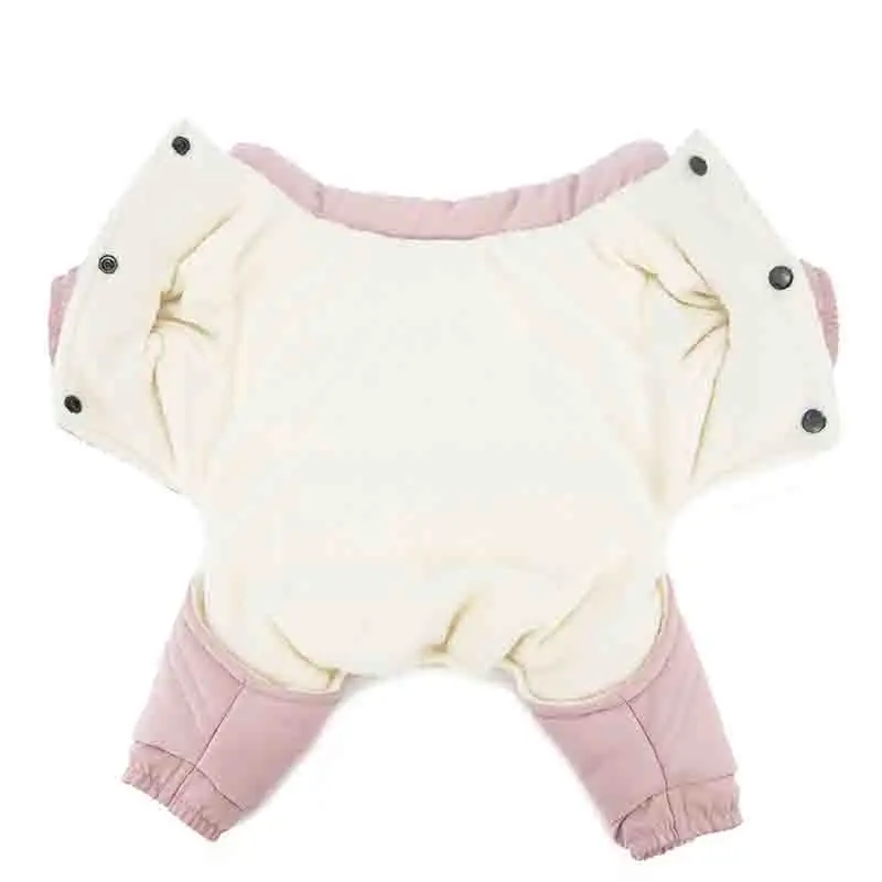 Ropa de invierno para perros pequeños y medianos, traje para mascotas, chaqueta cálida para perros, abrigos para cachorros, mono de cuatro patas para Chihuahua, Bulldog francés - imagen 5