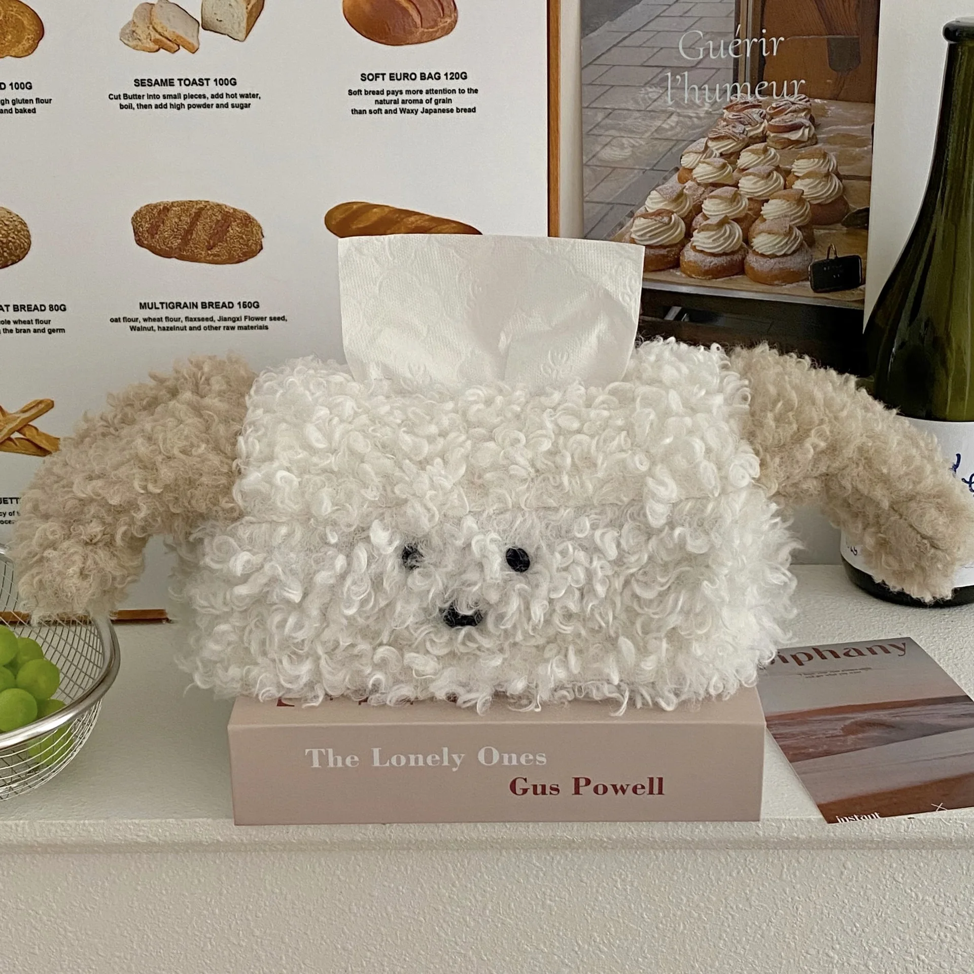 Organizador de cocina, bonita caja de pañuelos, caja de papel de dibujo creativa, dormitorio, hogar de las mujeres, sala de estar, caja de pañuelos de escritorio, decoración del hogar - imagen 5