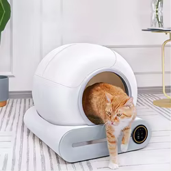 Caja de arena automática para gatos - autolimpiante y cerrada