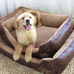 Casa grande para perros, cama impermeable y cómoda para mascotas, camas para perros grandes, perrera para cachorros, productos para mascotas de interior