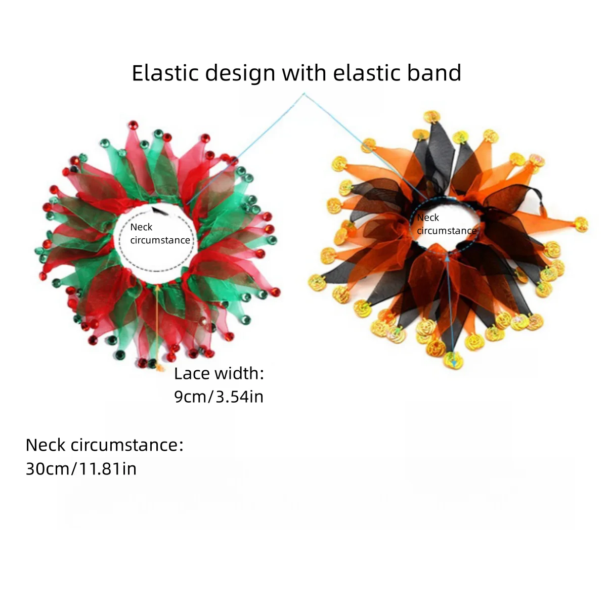 Juego de collares de colores para mascotas, accesorios festivos para perro, Navidad y Halloween, 1 Juego - imagen 5
