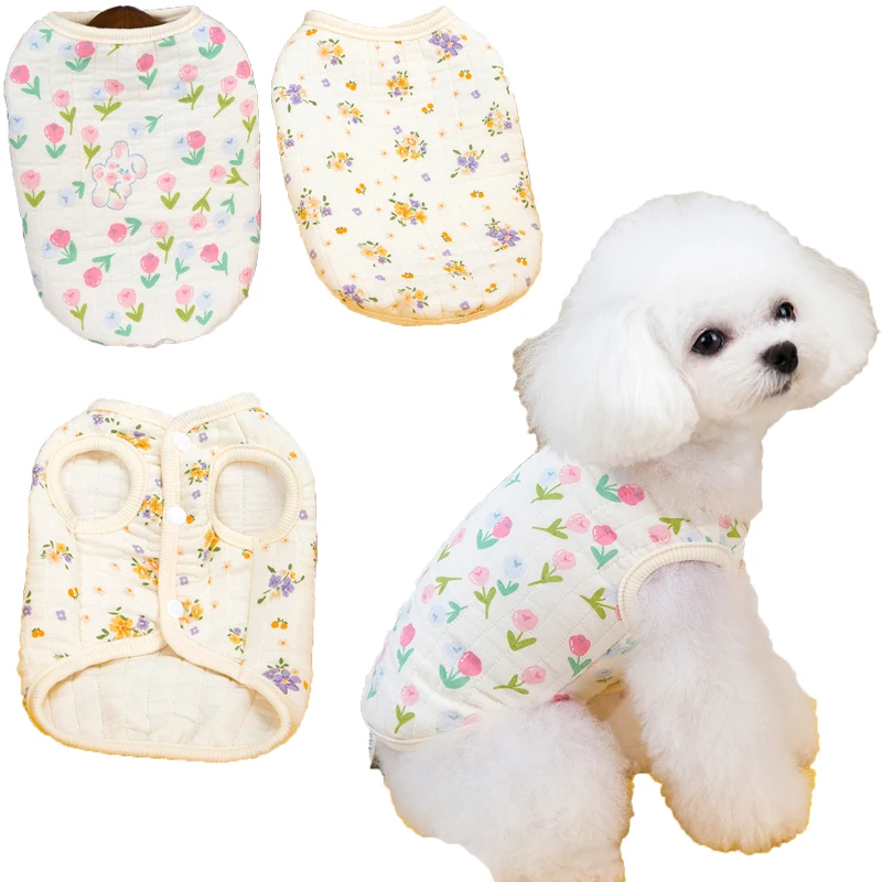 Ropa con estampado para perros, abrigo de invierno, ropa para perros pequeños, chaleco acolchado, chaqueta para perros pequeños, abrigo para cachorros y gatos Chiwawa, traje XXL